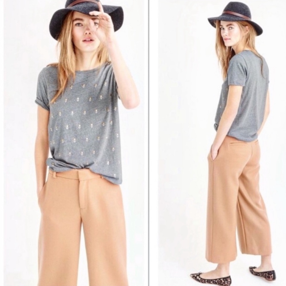 J. Crew Sequin Dot Tee Shirt - Picture 2 of 10